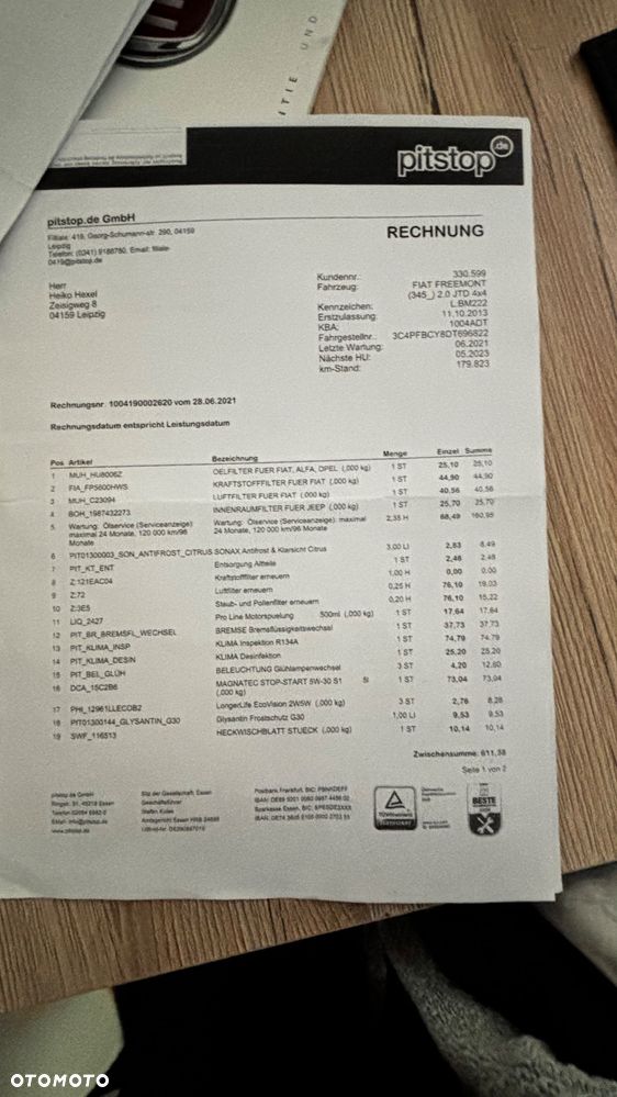 Fiat Freemont 2.0 Multijet 16V DPF Automatik Allrad Lounge - 33