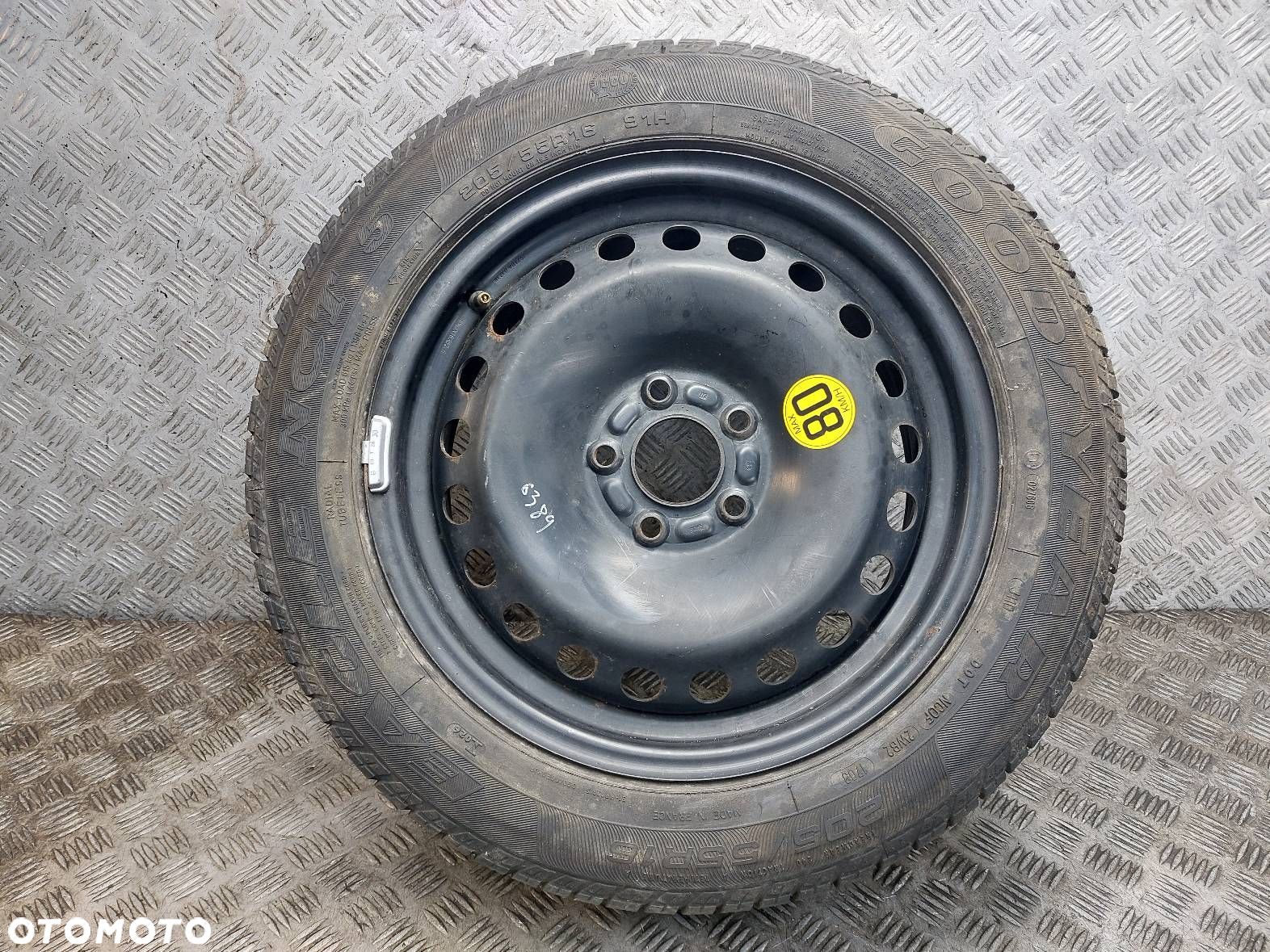 KOŁO ZAPASOWE ZAPAS 5x108 6,5Jx16 FI63,4 205/55R16 FORD FOCUS MK2 - 1