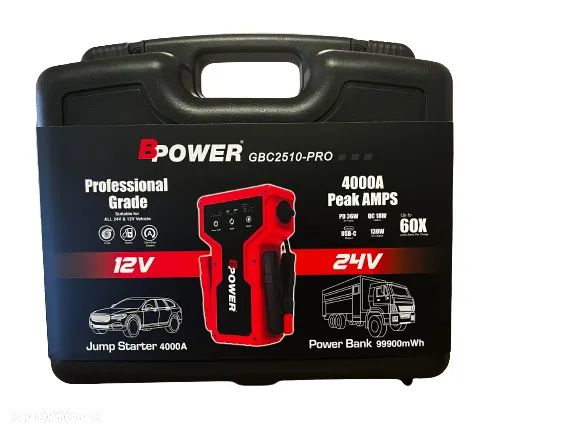 Urządzenie Rozruchowe/Jump Starter 12V/24V BPower GBC2510-PRO Rybnik - 1