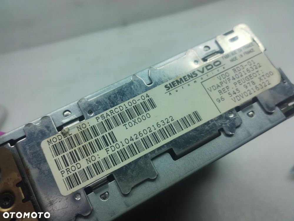 Peugeot 307 Radio Cd 96545978Xt01 - 4