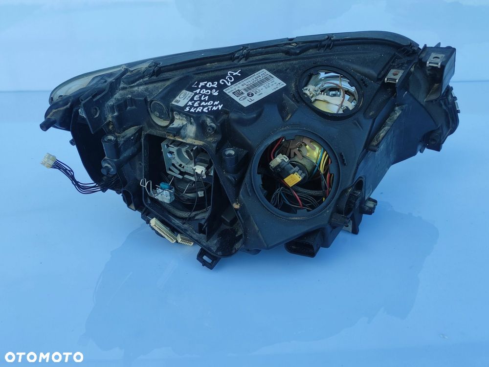 LAMPA LEWY PRZÓD PRZEDNIA BMW F01 F02 F04 XENON SKĘTNY EUROPA - 4