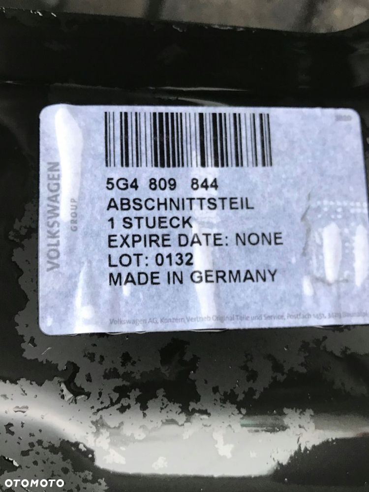 vw golf 7 hb błotnik tył okular 5g4809844 - 4
