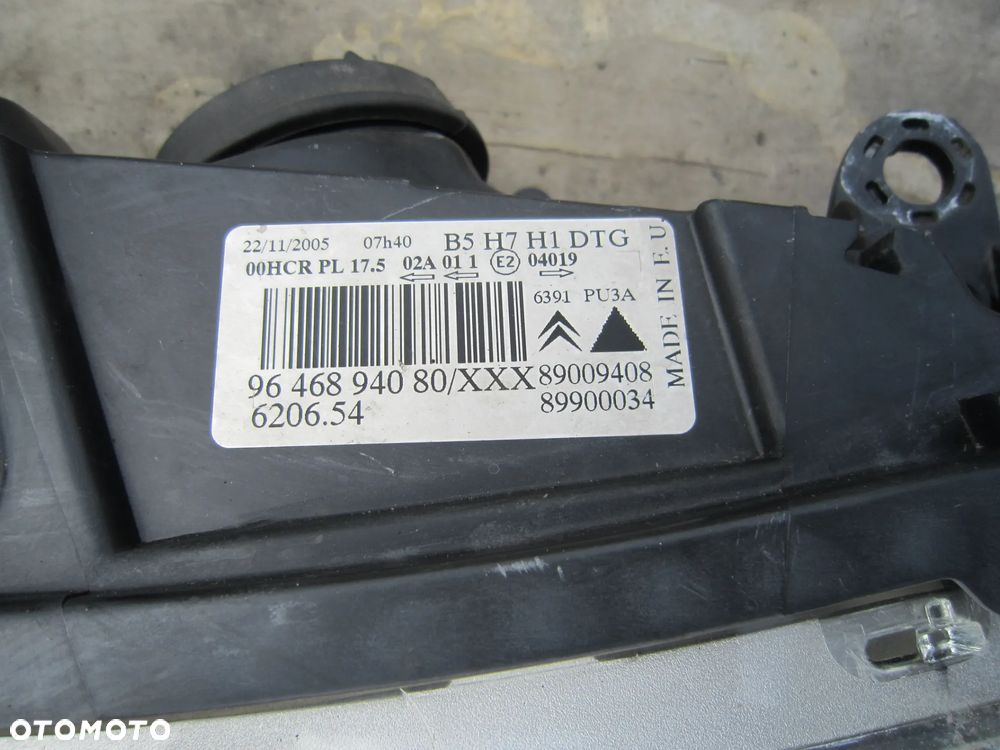 Lampa przód przednia prawa Citroen C4 I 9646894080 Anglik - 5