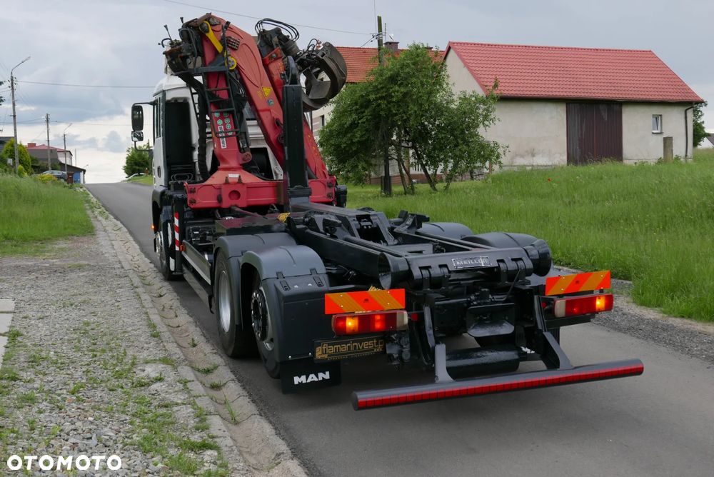 MAN MAN TGA 26.410 PALFINGER EPSILON MEILLER HAKOWIEC Z HDS Z DŹWIGIEM DO ZŁOMU KONTENERÓW ODPADÓW RECYKLINGU ODPADÓW - 10