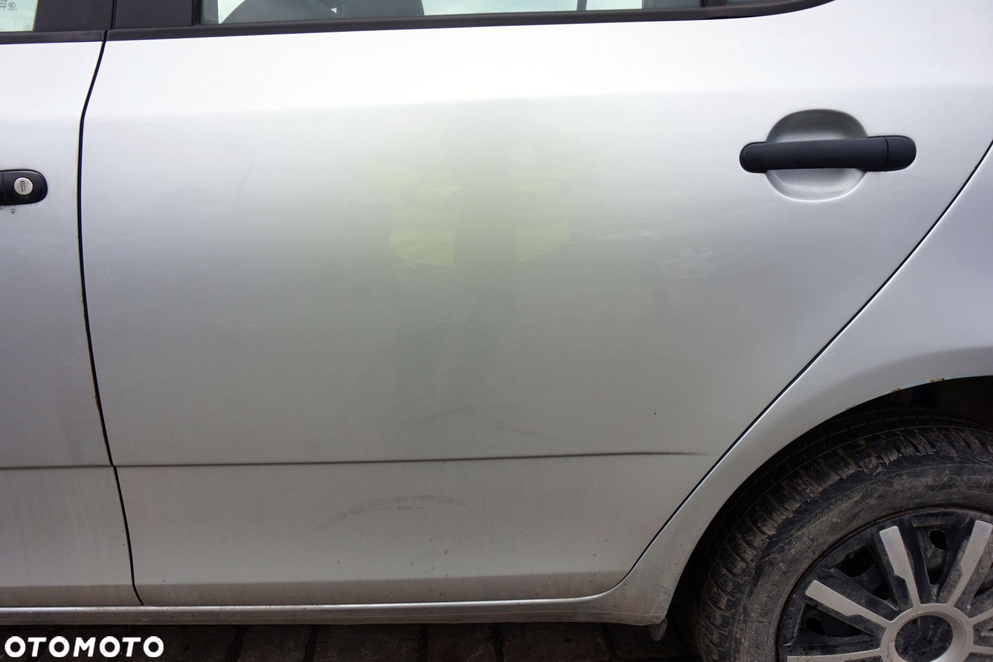 DRZWI TYLNE LEWE FABIA II 545 5D HB 9156  SREBRNY SKODA 2006-2010 - 3