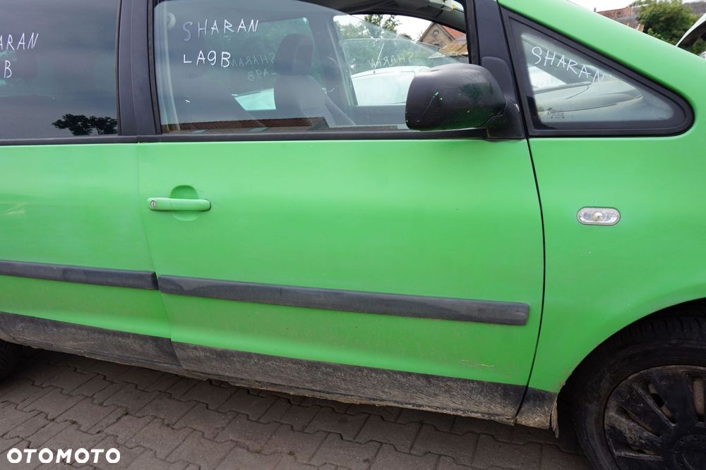 DRZWI PRZEDNIE PRAWE SHARAN I MK1 LIFT 7M9 LA9B  ZIELONY VOLKSWAGEN 2000-2010 - 4