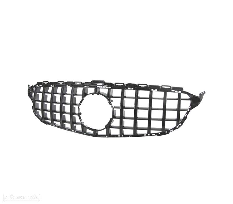 GRELHA MERCEDES CLASE C W205 14-18 LOOK AMG GT PRETO BRILHANTE - 2