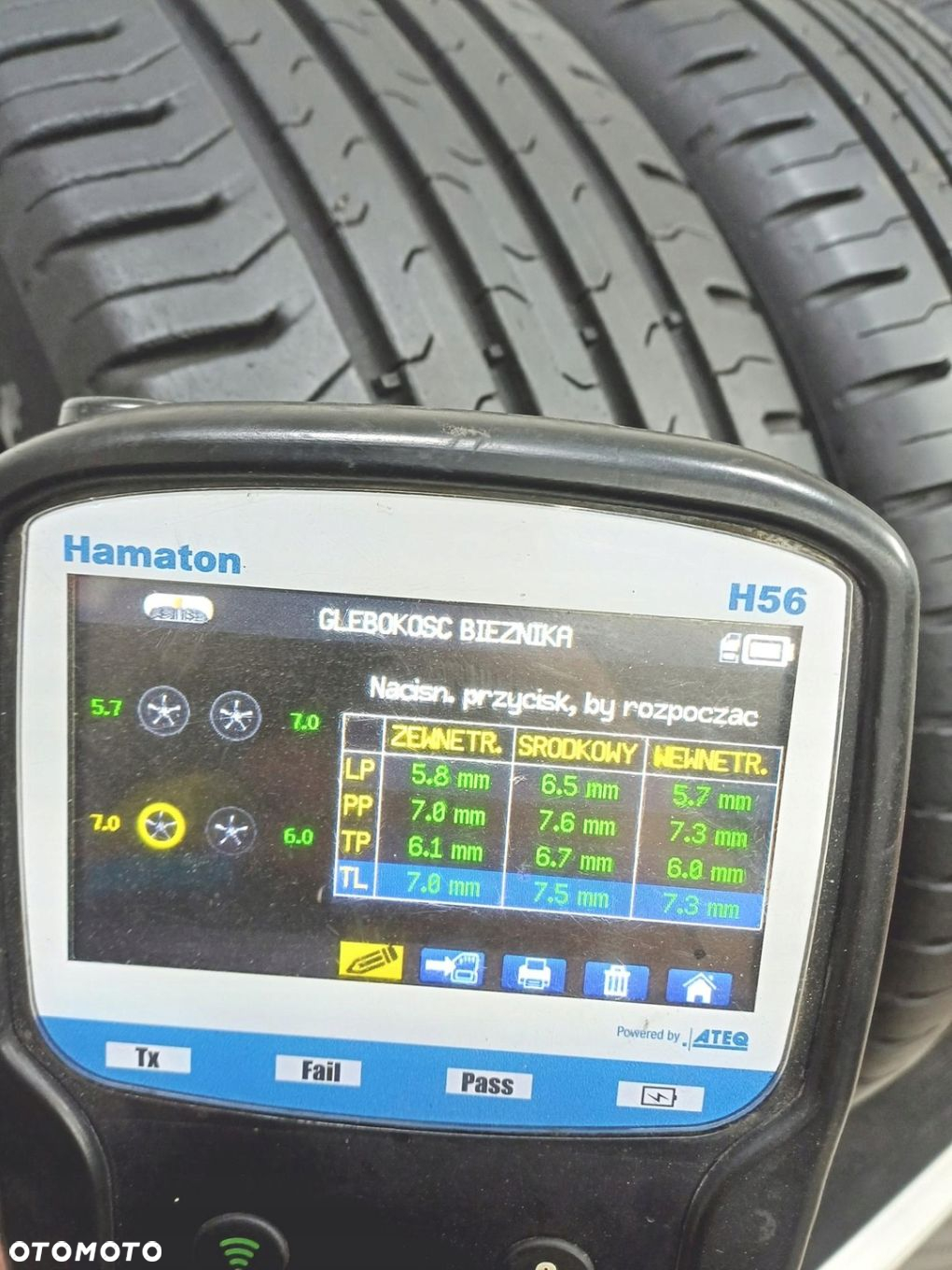 195/55R16 continental opony letnie 7mm 50176 - 9