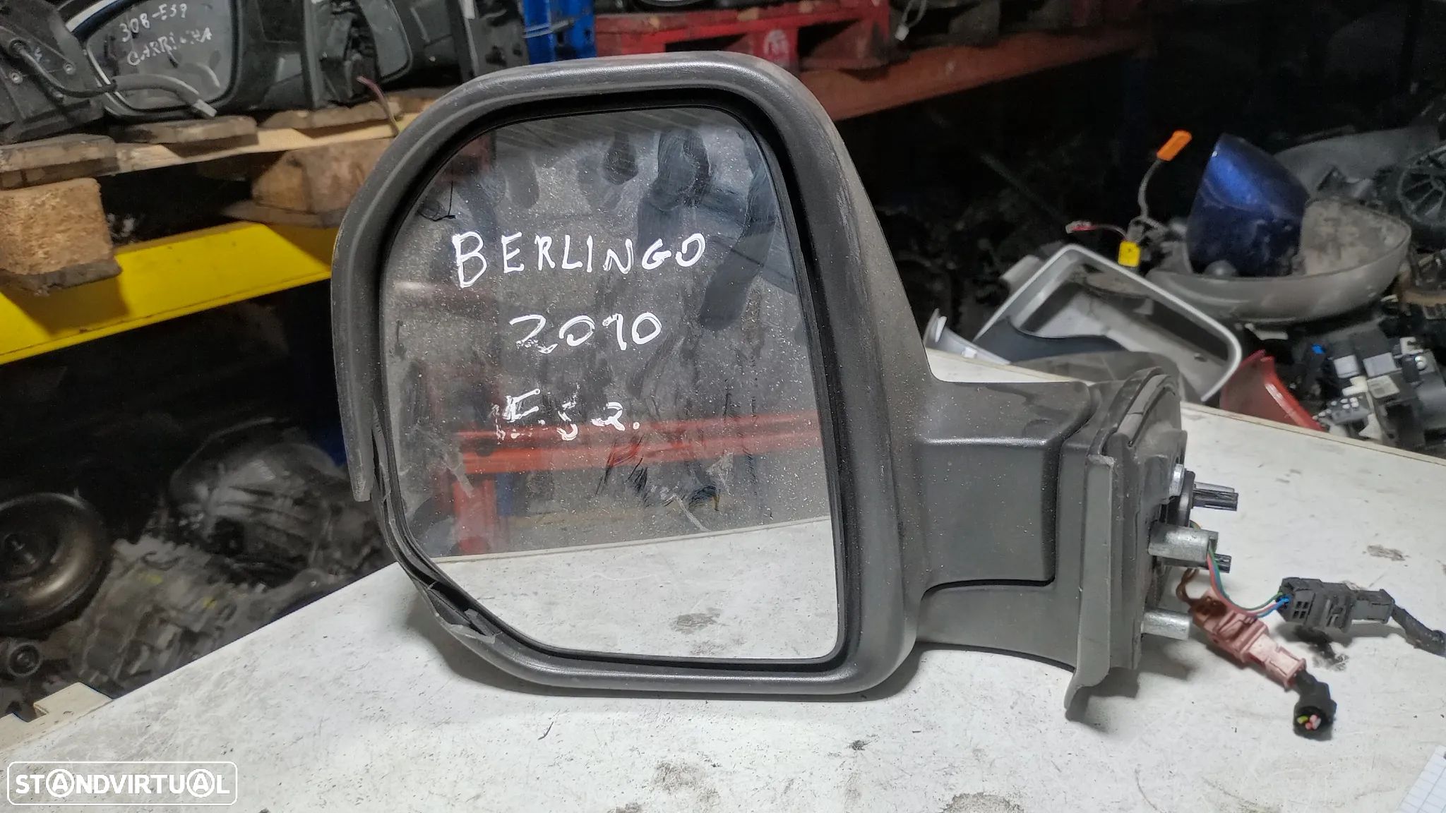 Retrovisor Citroen Berlingo Esquerdo - 1