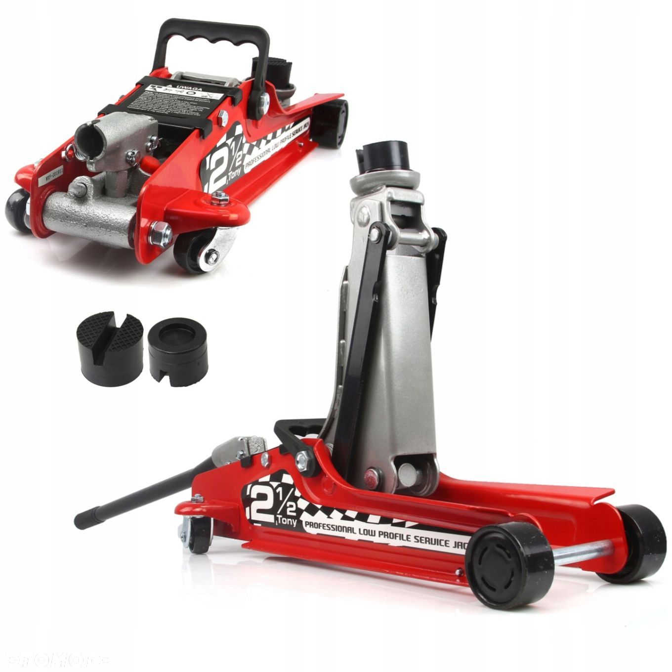 PODNOŚNIK SAMOCHODOWY HYDRAULICZNY NISKOPROFILOWY ŻABA LEWAREK 2,5T M801242 - 1