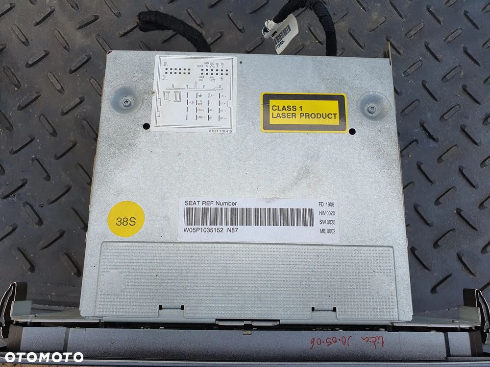 SEAT TOLEDO III ALTEA RADIO FABRYCZNE RADIOODTWARZACZ 5P1035152 - 4