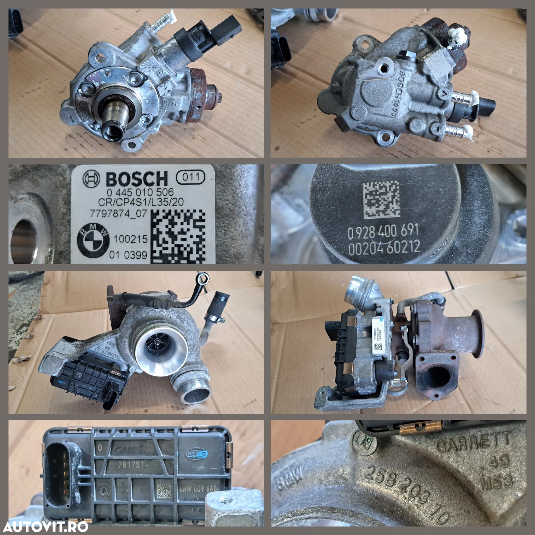 Anexe motor N47 Bmw 318d E90 LCI 2010 injector rampa injectoare pompa inalta presiune turbina actuator turbo alternator electromotor kit ambreiaj compresor clima galerie admisie EGR bmw 143cp 116cp - 4