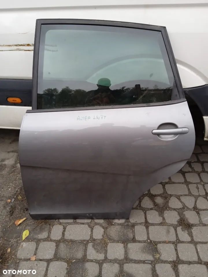 DRZWI SEAT ALTEA 05-14 LEWE TYLNE KOD KOLORU LW7Y SZYBA ZAMEK PODNOSNIK WIAZKA BOCZEK KLAMKA LISTWA