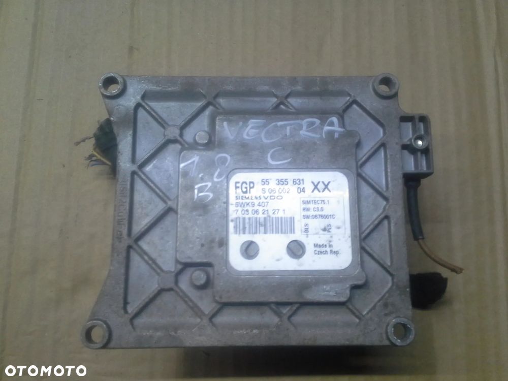 Opel Vectra C 1.8 16V zestaw startowy komputer FGP 55355631  5WK9407 bsi bsm cim klucze - 13