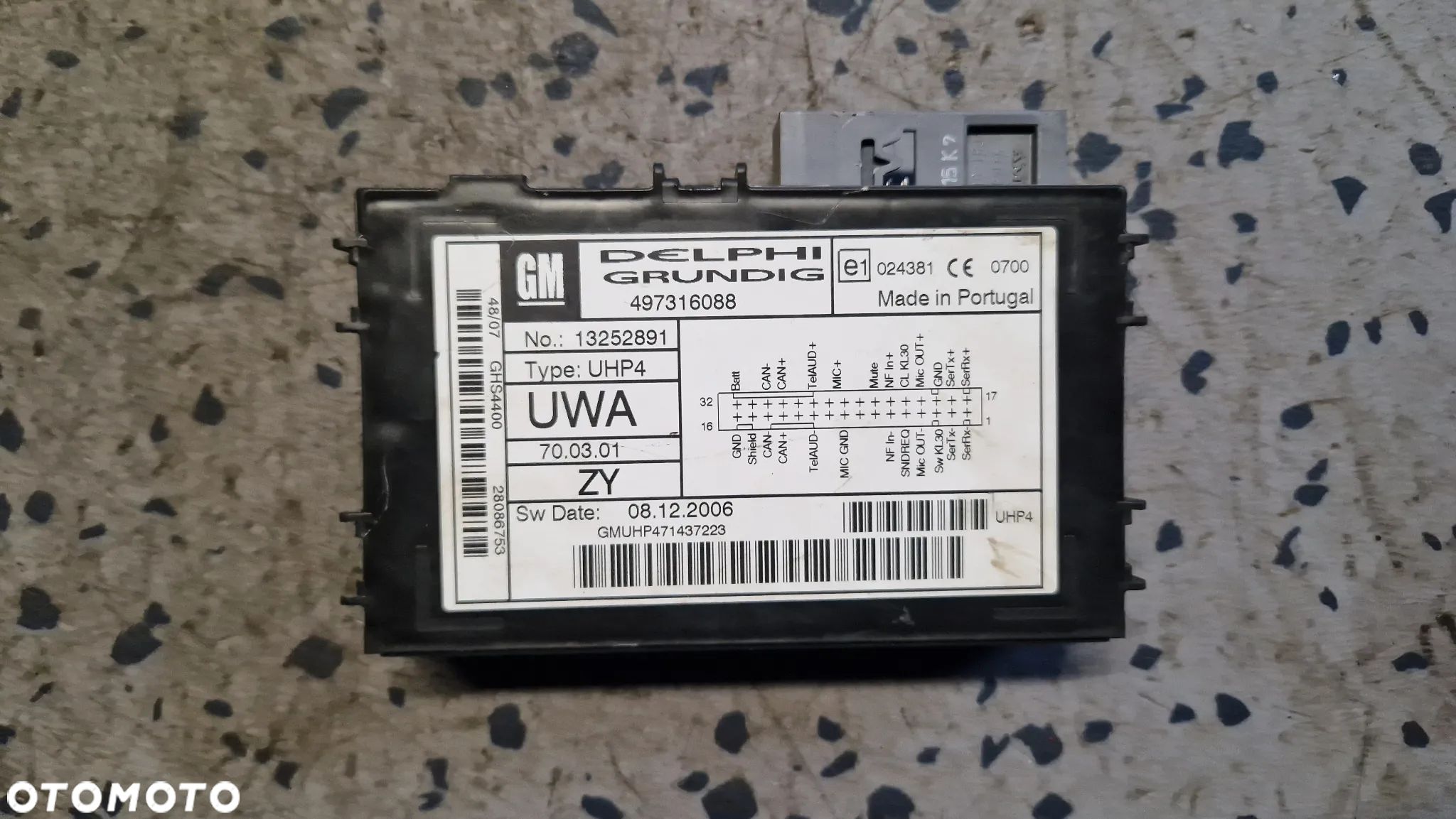 OPEL STEROWNIK MODUŁ BLUETOOTH 13252891 - 1