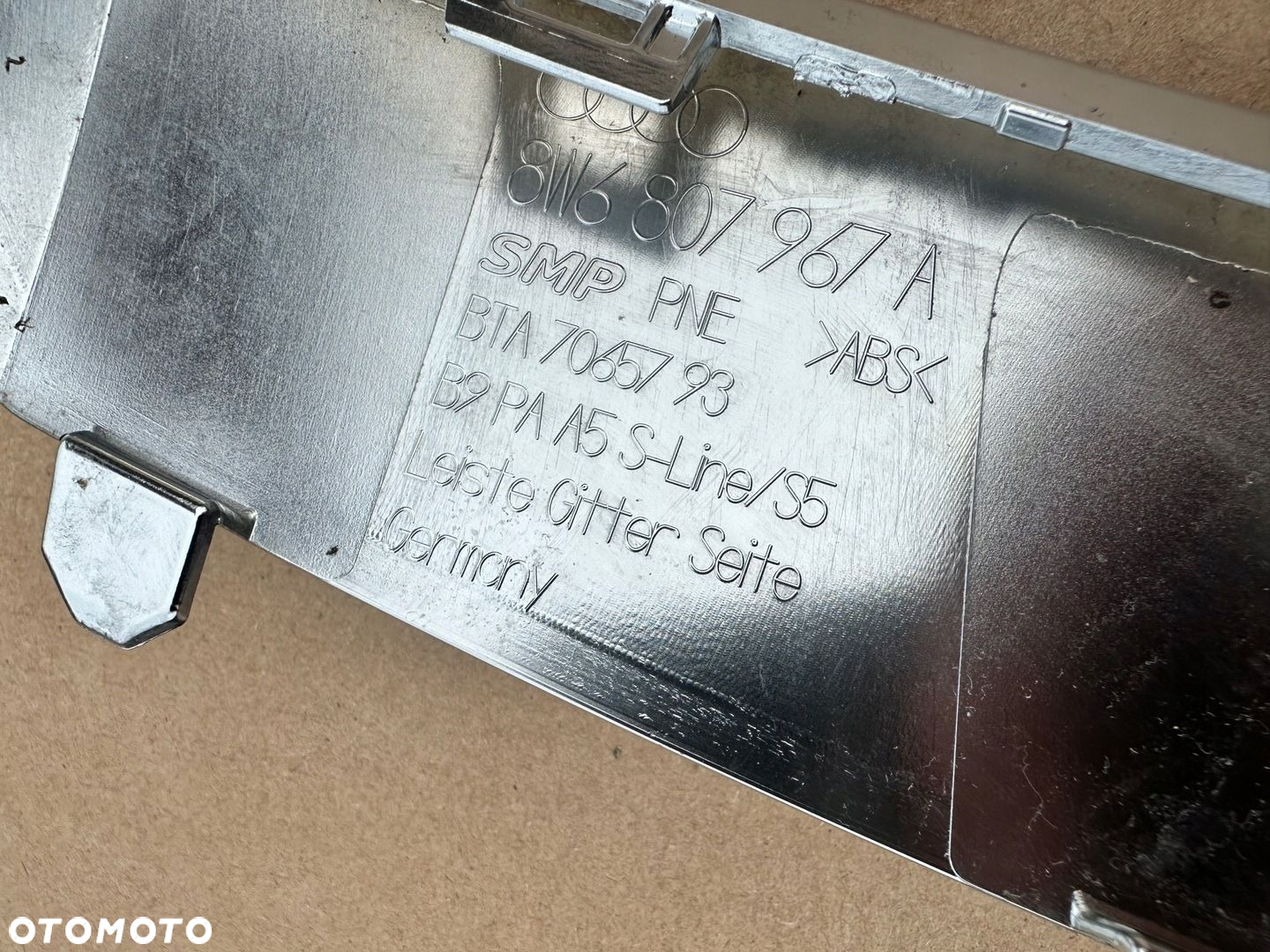 AUDI A4 B9 8W0 S-LINE LIFT 19- CHROM LISTWA LEWA - 3