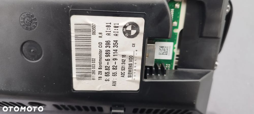 BMW E60 E61 Wyświetlacz Ekran A2C53124218 65826989396 65829114354 - 2