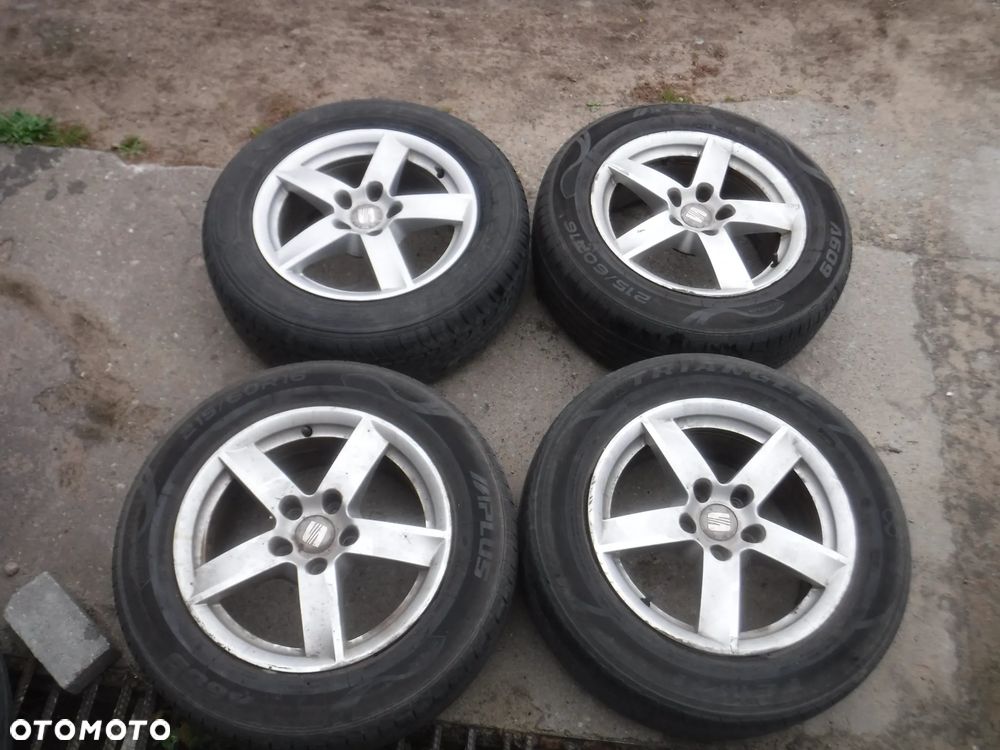 Seat Alhambra 7N Leon Altea Vw Sharan Skoda Audi alufelgi 16 5X112 ET33 6.5"  opony 7N5601025 - 1