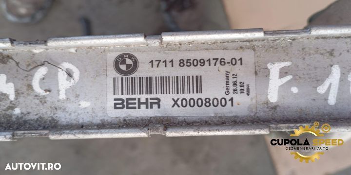 Radiator apa racire motor 2.0D 184Cp 8509176-01 BMW Seria 5 F11 [2009 - 3