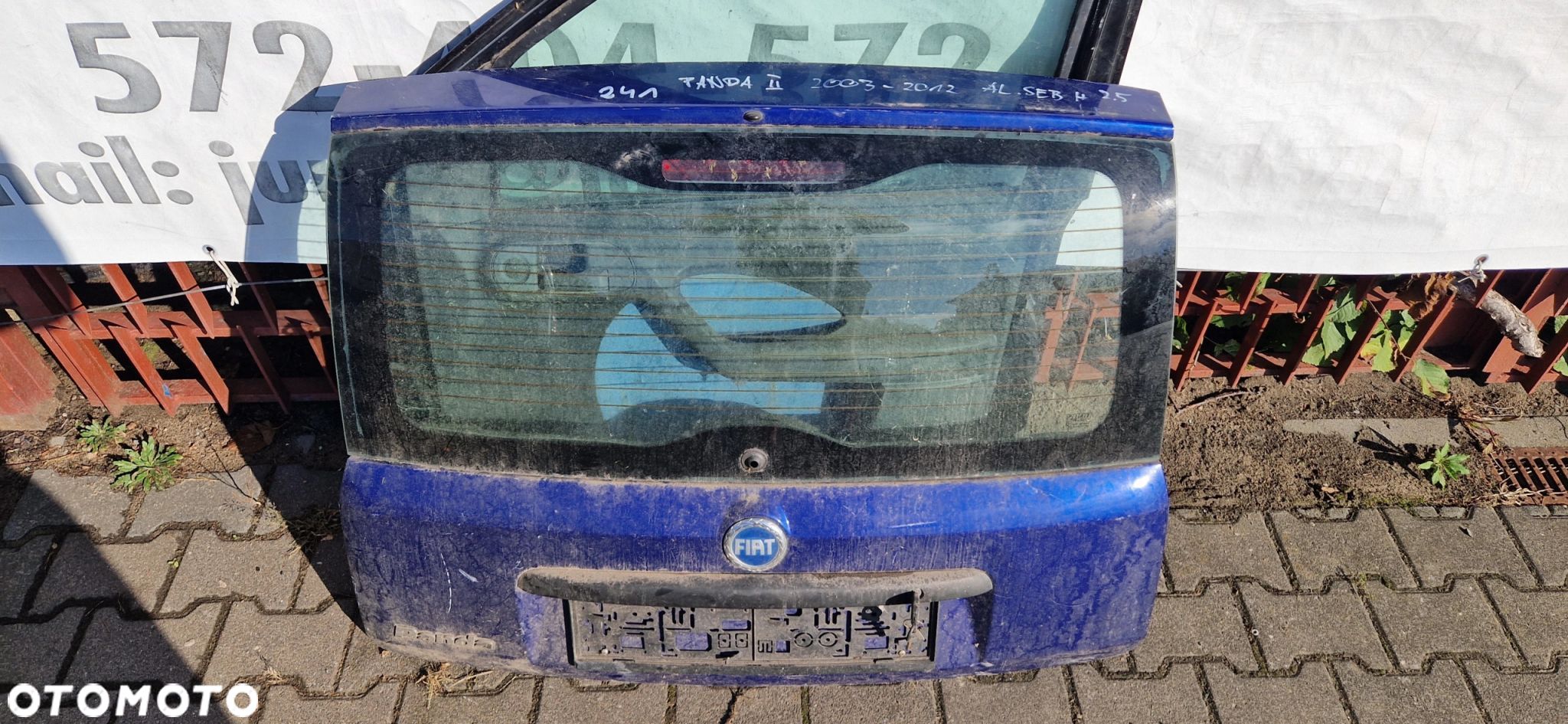Klapa Tył Pokrywa Bagażnika Fiat Panda II 2003-2012r - 1