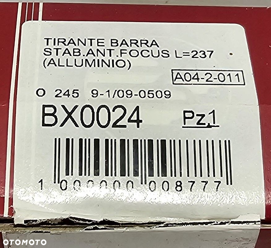 NOWY BIRTH DRĄŻEK WSPORNIK STABILIZATORA PRZÓD FORD / MAZDA- BX0024 - 2
