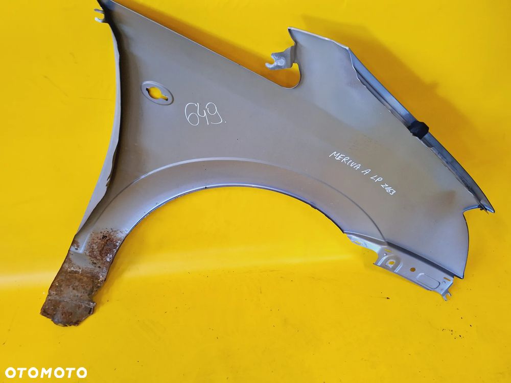 BŁOTNIK LEWY PRZÓD PRZEDNI OPEL MERIVA A LAK: Z163 NR649 - 11