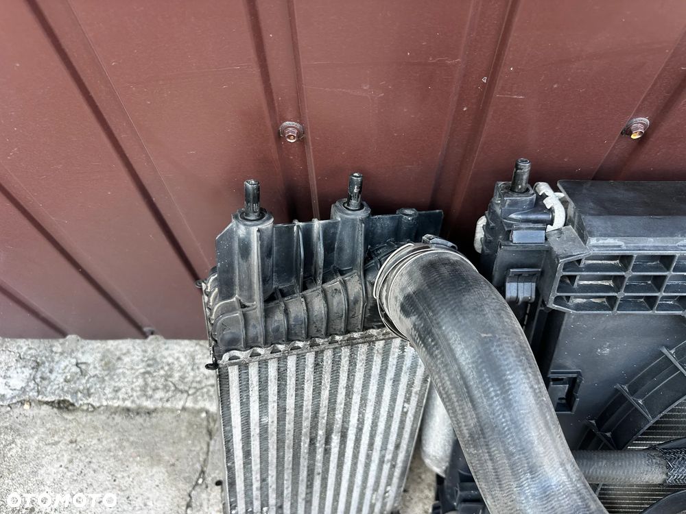 Komplet Chłodnic Wody Intercooler Klimy Wentylator Nissan Pulsar I 1,5 dCi - 8