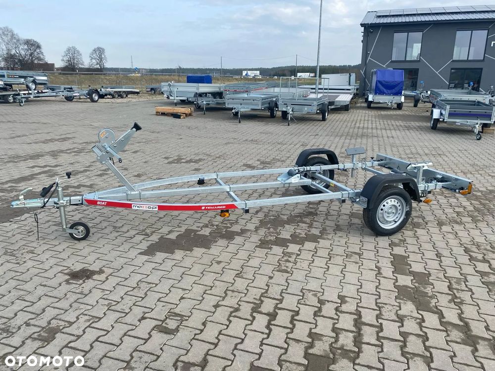 TEMARED Dostawa Przyczepka podłodziowa DMC750kg łódź do 5,3m WODOODPORNE ŁOŻYSKA MOCNA - 4