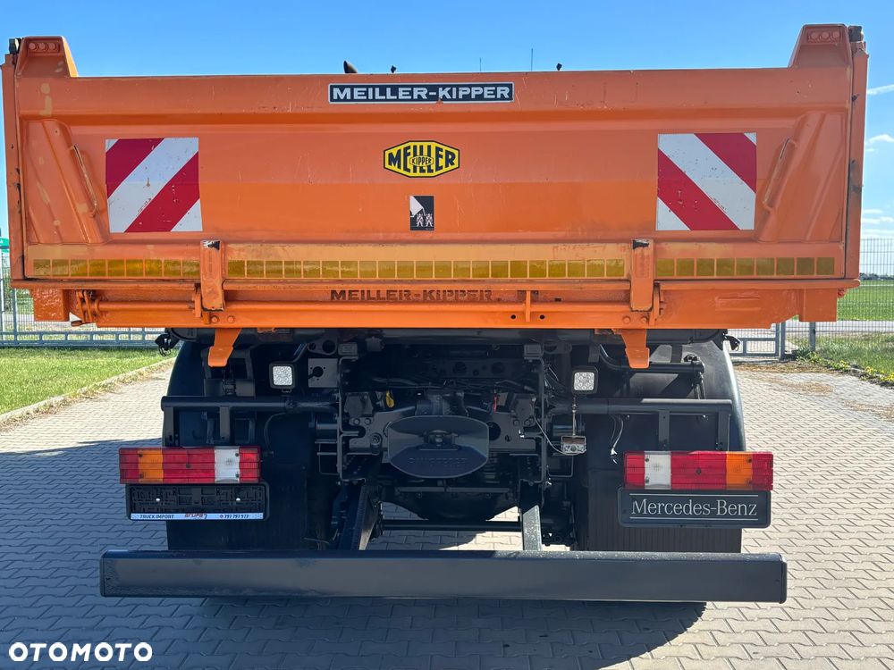 Mercedes-Benz AXOR 1828 4x4 blokady, biegi terenowe, oryginalna wywrotka Meiller kiper , hydraulika do wywrotu , zawieszenie resor, czołownica do pługa, klimatyzacja , webasto , elektryka - 15