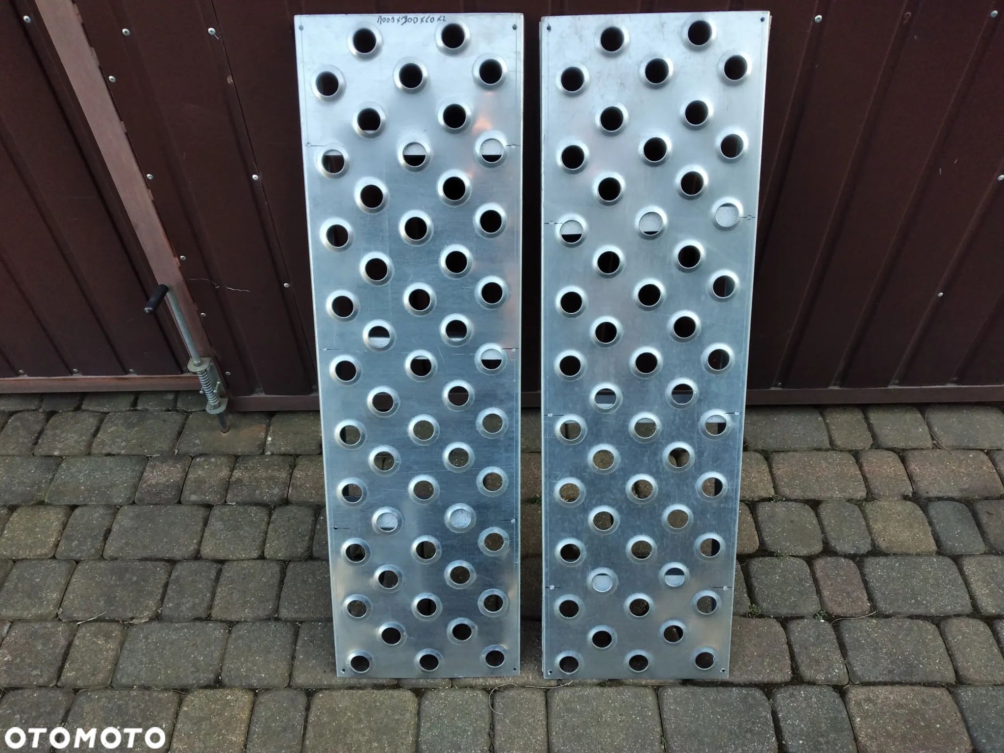 Przedłużki trap najazdów podjazdów wjazdów ocynkowane 1000 x 300 x 60 mm cena za 2 szt - 1