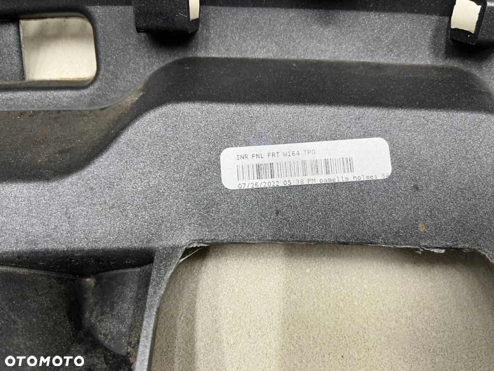 Zderzak przedni Mercedes ML II w164 05-08r. przedlift ślizg stelaż zderzaka przód a1648850165 - 16