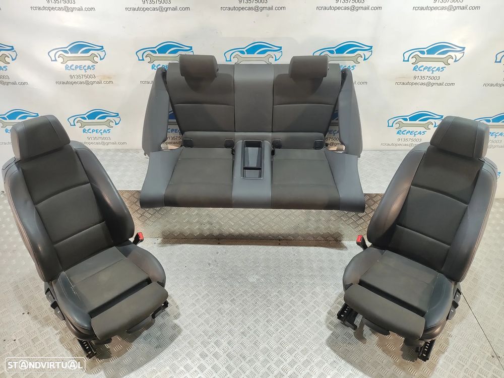 BANCO BANCOS ORIGINAIS BMW SERIE 1 E82 COUPE PACK M PELE TECIDO ELECTRICOS AIRBAG - 14