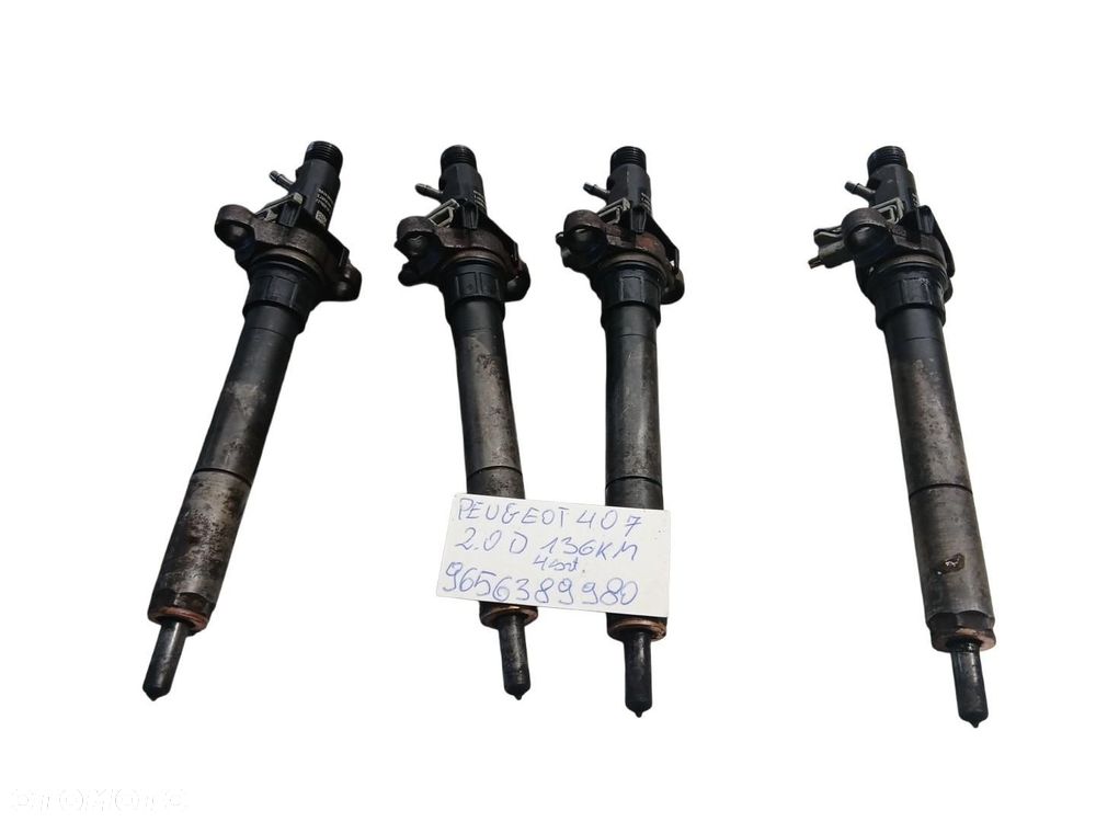 WTRYSK WTRYSKI PEUGEOT 407 2.0 HDI 9656389980 - 1