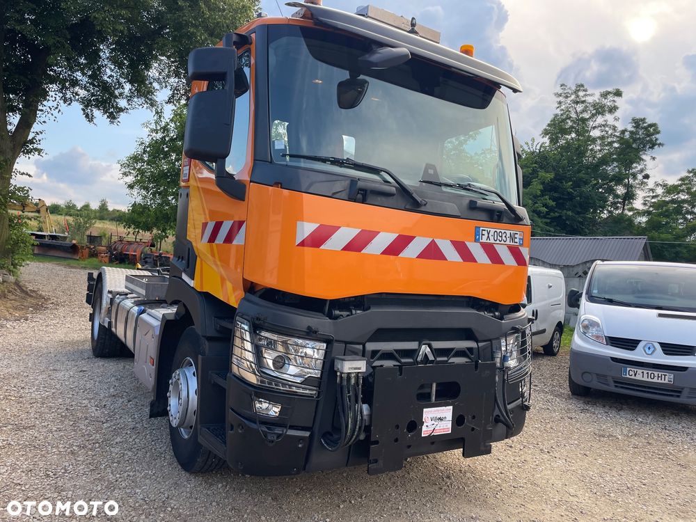Renault C 440 Kerax Premium Hakowiec PALFINGER T15  Czołownica pojazd specjalny zimowego utrzymania dróg - 5