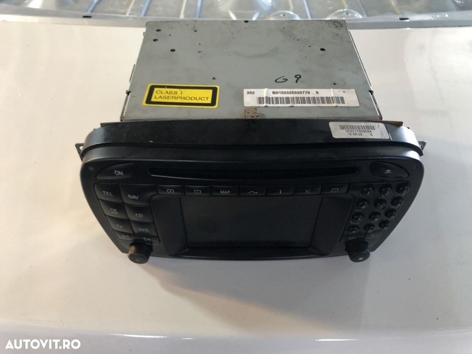 Navigatie gps mercdes sl 350 500 55 Amg R230 Display Cd radio bosch - 2