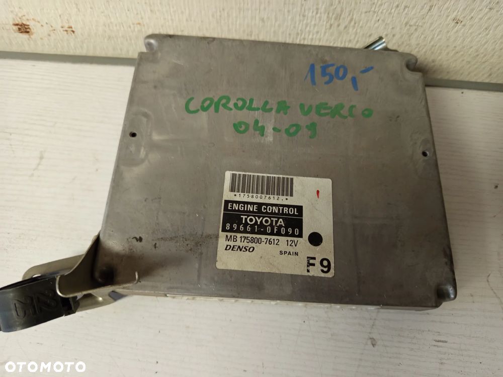 STEROWNIK KOMPUTER SILNIKA 89661-0F090 2.2D4D TOYOTA COROLLA VERSO II 04-09 - 1