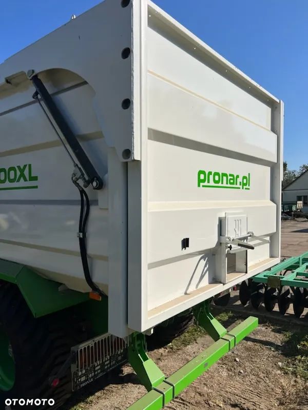 Pronar Przyczepa skorupowa T669 /T-700 XL tandem 14 ton, nadstawy, plandeka, oś skrętna - 18