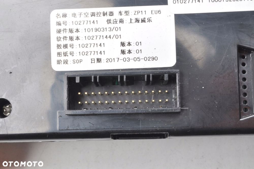 MG 3 PANEL PRZEŁĄCZNIK KLIMATYZACJI 10277141 - 7