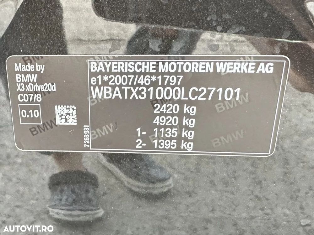 BMW X3 xDrive20d AT Advantage - 20