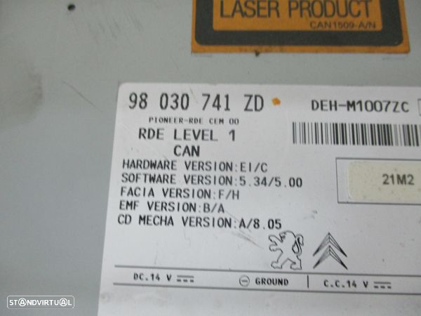 Auto Radio Peugeot 208 I (Ca_, Cc_) - 6