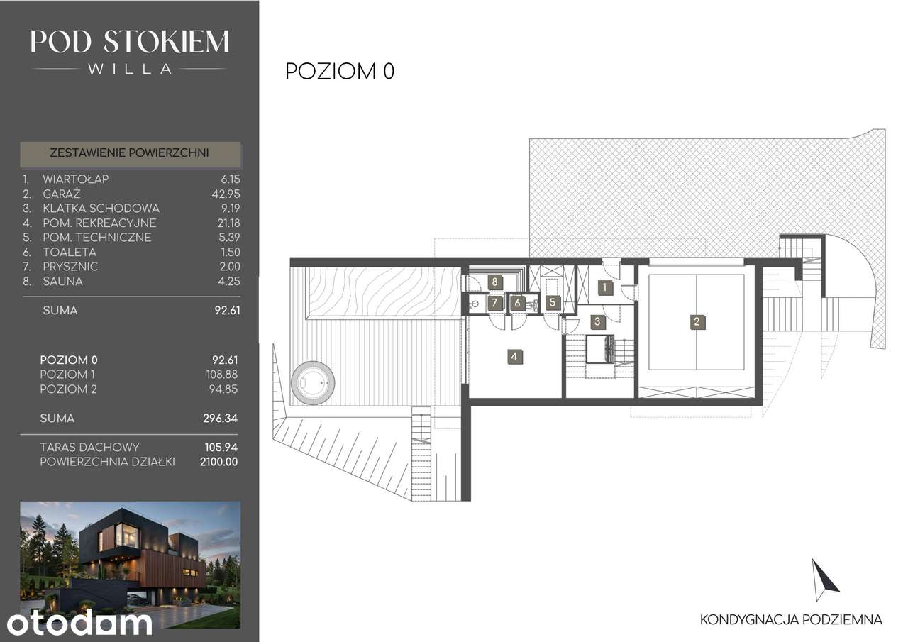 5-pokojowy dom 296m2 + taras Bezpośrednio - Pełny obrazek: 2/12