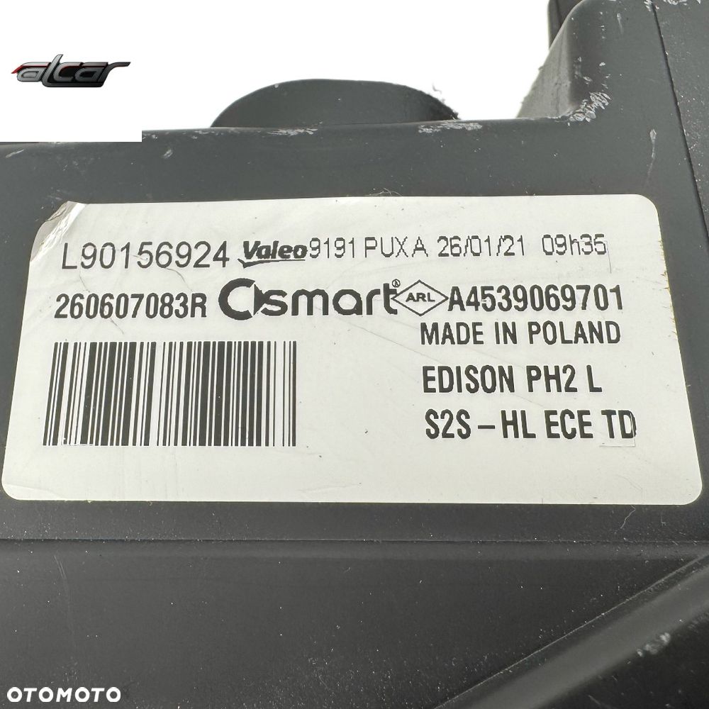 REFLEKTOR LEWY PRZÓD FULL LED SMART FORTWO FORFOUR A4539069701 - 7