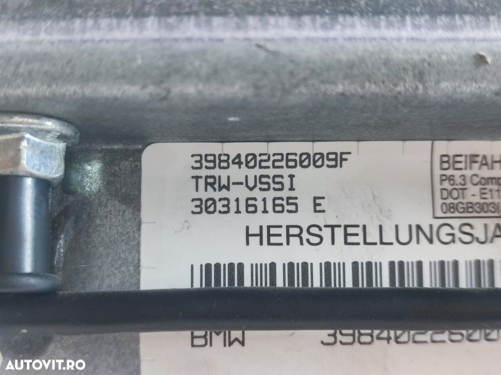 Airbag pasager 30316165E BMW X5 E53 [1999 - 2003] 3.0 d M57 - 2