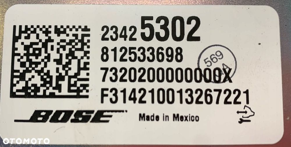 P2 CADILLAC ESCALADE IV 2014 - WZMACNIACZ AMPLITUNER DZWIĘKU 23425302 - 4