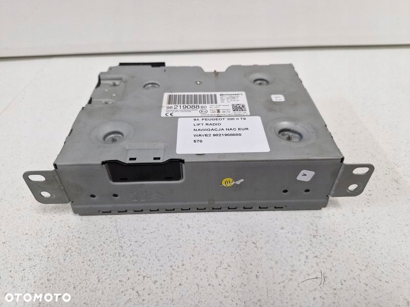 PEUGEOT 308 2 T9 LIFT CITROEN RADIO NAWIGACJA NAVI NAC EUR WAVE2 9821908880 - 1
