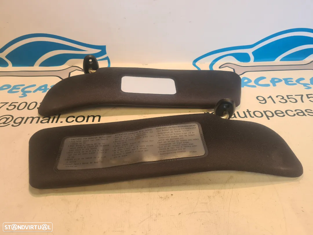PALA PALAS PROTEÇÃO SOL SOLAR ORIGINAL MAZDA MX5 MX 5 MX-5 NB 1.8i 16V 140CV BP4W BP5A - 4