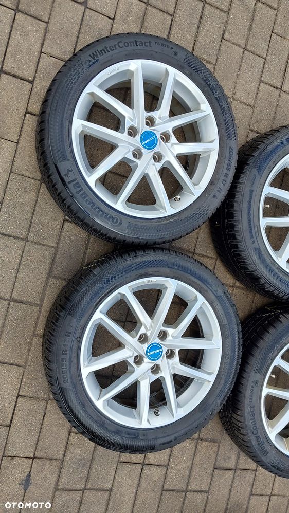 Komplet kol zimowych 205/55r17  6.50x17 ET 38 5x112 VW SKODA SEAT n65738 - 2