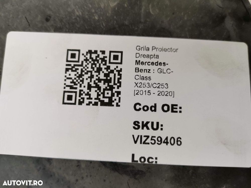 Grila Proiector Dreapta Mercedes-Benz  GLC-Class X253/C253 2015 2016 2 - 8