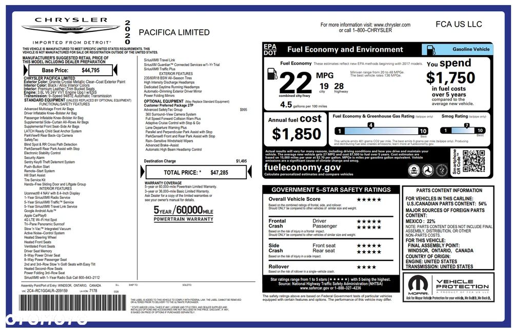 Chrysler Pacifica - 23