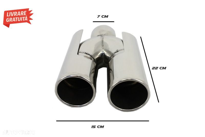Bara Spate si Tobe Ornamente BMW Seria 5 E39 Evacuare Dubla (1995-2003) cu PDC- livrare gratuita - 10